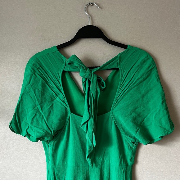 Whistles Zelena green midi dress 2 - Picture 8 of 13